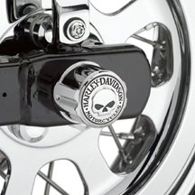 Willie G.® Skull Collection Rear Axle Nut Cover Kit