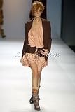 $2425 New JEAN PAUL GAULTIER Brown Stripe Corset Jacket 8 / 42