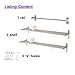 Ikea Grundtal Stainless Steel Kitchen Set Including 2 Shelves, 1 Rail and 5 Hooks