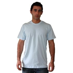 American Apparel 2001 Fine Jersey Short Sleeve T-Shirt LARGE AND X-LARGE