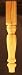 15" Country Pine Wood Furniture Leg [CAPITOL CITY LUMBER]
