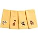 Fabkins Everyday Organic Cloth Napkins for Kids (African Safari--Solid Yellow)