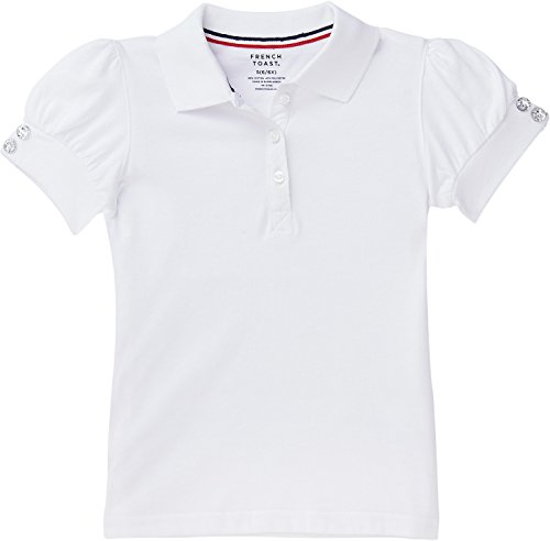 French Toast School Uniform Girls Puff-Sleeve Polo Shirt