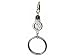 METAL LOOP WITH STAR CELL PHONE CHARM - RETAIL PACKAGING
