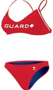 TYR Women's Guard Microback Workout Bikini - Red - XS