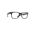 Wayfarer Sonnenbrille Nerd Brille Rahmen und B�gel schwarz