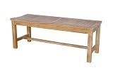 Kitchen & Housewares : Anderson Teak BH-448B Casablanca 2-Seater Backless Bench (Natural)