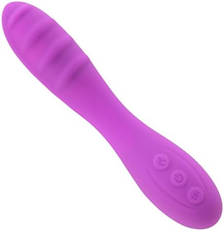 HoozGee Wellness Relaxation Handheld Massager Wand 7 Frequency Vibration Massager with 40℃ Constant Temperature Heating Vibrator (Purple)