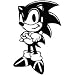 Sonic Hedgehog Happy - Cartoon Decal Vinyl Car Wall Laptop Cellphone Sticker
