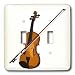 Music - Violin - Light Switch Covers - double toggle switch