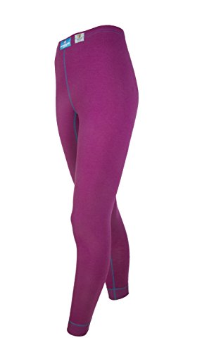 Janus 100% Merino Wool Women's Sport Leggings Machine Washable Made in Norway (Small, Lilac)