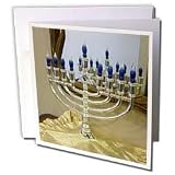 Florene Jewish Theme - Menorah Doubled - Greeting Cards-6 Greeting Cards with envelopes