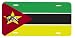 Mozambique Mozambican Flag Vanity Auto License Plate