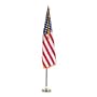 Advantus MBE031400 Indoor 3'x5' u.s. flag, 8-ft. oak staff, 2 gold fringe, 5 goldtone eagle top