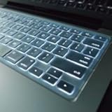 TopCase Transparent BLUE Keyboard Silicone Cover Skin for Macbook 13