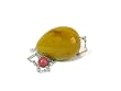 Yellow Jasper Semi-Precious Teardrop Gemstone Pendulum, Metaphysical Dowsing Tool