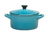 Le Creuset Stoneware Petite Round Casserole, Teal, 0.25 Litre