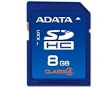 A-DATA 8 GB SDHC Class 4 Flash Memory Card ASDH8GCL4-R (Blue)