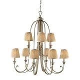 Murray Feiss F2644/6+3SVSD 9 Light Abbey MultiTier Chandelier