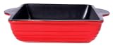 Pinnacle Ceramic Non-Stick Bakeware, 8 Inch Square Baker, Red