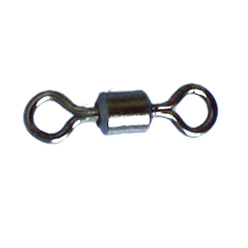 Great Deal(TM) Hot sale 100PCS Ball Bearing Swivel Solid Rings Fishing Connector 7# 10mm 22kg