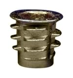 E-Z LOK Threaded Insert For Soft Wood, 1/4-20 Int Thread - 13mm length - Flanged- Zinc Die Cast - 100-Pack