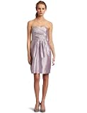 Suzi Chin Women's Strapless Dress With Floral Detail