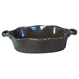 BIA Cordon Bleu Wavy 86-Ounce Oval Baker, Espresso