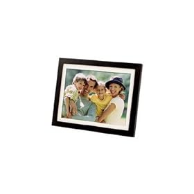 Polaroid XSU-01220B 12" Wood Digital Picture Frame- Black