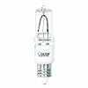 Feit Electric BPQ75/CL/MC 75 Watt T4 Mini Candelabra Base 120 Volt Halogen, Clear, 1 Per Card