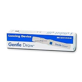 >Gentle draw lancing device. Gentle Draw Lancing Device