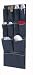 H & L Russel Over The Door Organiser, 11 Pocket Soft Touch, Navy Blue, 112 x 48.2 cm