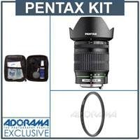 Pentax SMCP-DA 16mm - 45mm f/4.0 ED-AL Af Lens Kit, U.S.A., with Tiffen 67mm UV Wide Angle Filter, Professional Lens Cleaning Kit