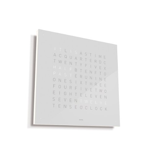 QLOCKTWO Wall Clock Vanilla Sugar (WHITE)