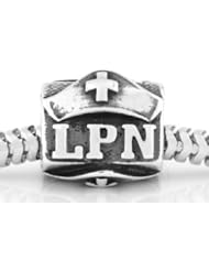 Authentic Zable Silver LPN Licensed Nurse Hat Bead