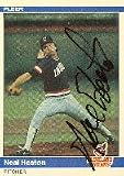 Neal Heaton, Cleveland Indians Autographed Card