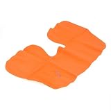 Inflatable Travel Camping Pillow Neck Compact Air Cushion Orange
