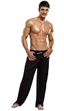 Men's 100% silk stretch knit Wide Band Lounge Pants