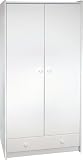 Steens 29010050 Kleiderschrank SFK 180 x 95 x 58 cm MDF wei&szlig;