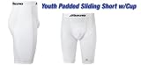 Sporting Goods : Mizuno Youth Sliding Shorts with Cup, White