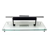 Lovan M2 Center Channel Speaker Stand w/Clear Glass and Black Frame (1/box)