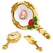 Disney Belle Talking Magic Rose Mirror Set -- 3-Pc.