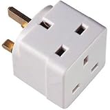 2 Way 13 Amp UK Double Adaptor