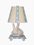 Bunny Lamp With Blue Accents