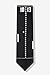 Digital Ping Pong Tie by Game Tie - Black Microfiber