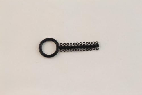 Dental Orthodontic Ligature/Elastic Ties. Pack of 40 Ties (Black)
