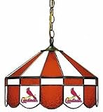 Imperial St. Louis Cardinals Licensed 16-Inch Diameter Stained Glass Pub Light