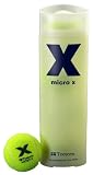 Tretorn Micro X Tennis Balls Sleeve of 3 - Solid Yellow