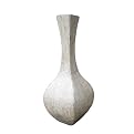 Ceramic Vase With White Oyster Shell - Natural