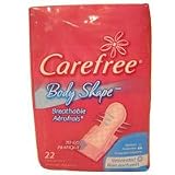 CAREFREE Body Shape Breathable To Go Unscented Pantiliners Medium # 25200, 18 X 22 / Case